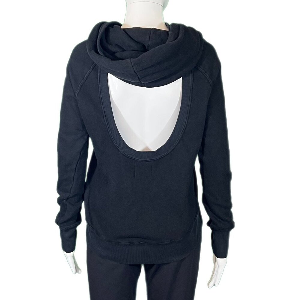 PREOWNED - Pam & Gela Open Back Zip Hoodie